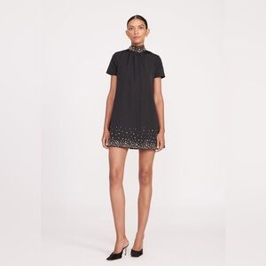 STAUD Mini Ilana Dress - Black Silver
